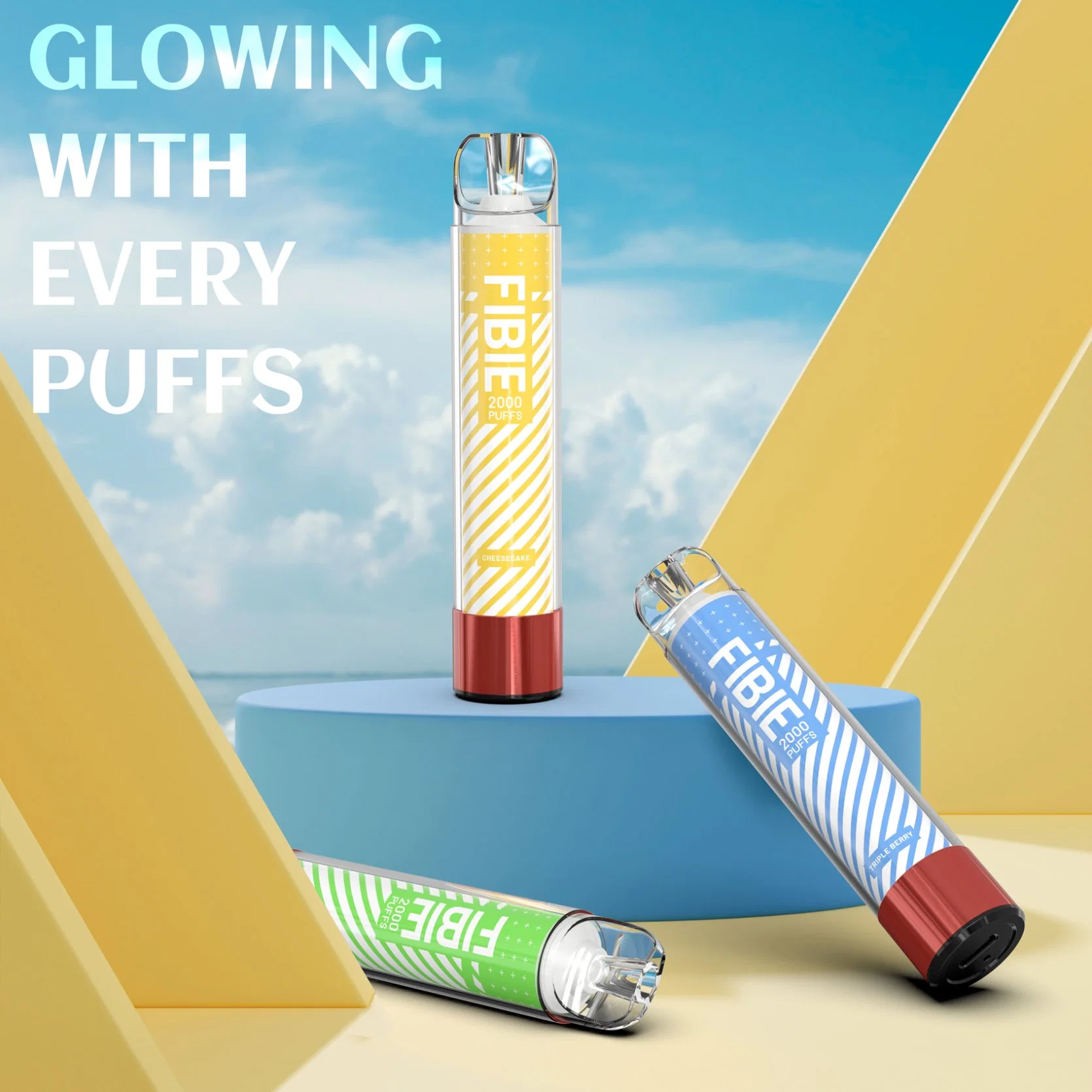 Fibie 2000 Glow With Every Puffs Disposable Vapor Wands