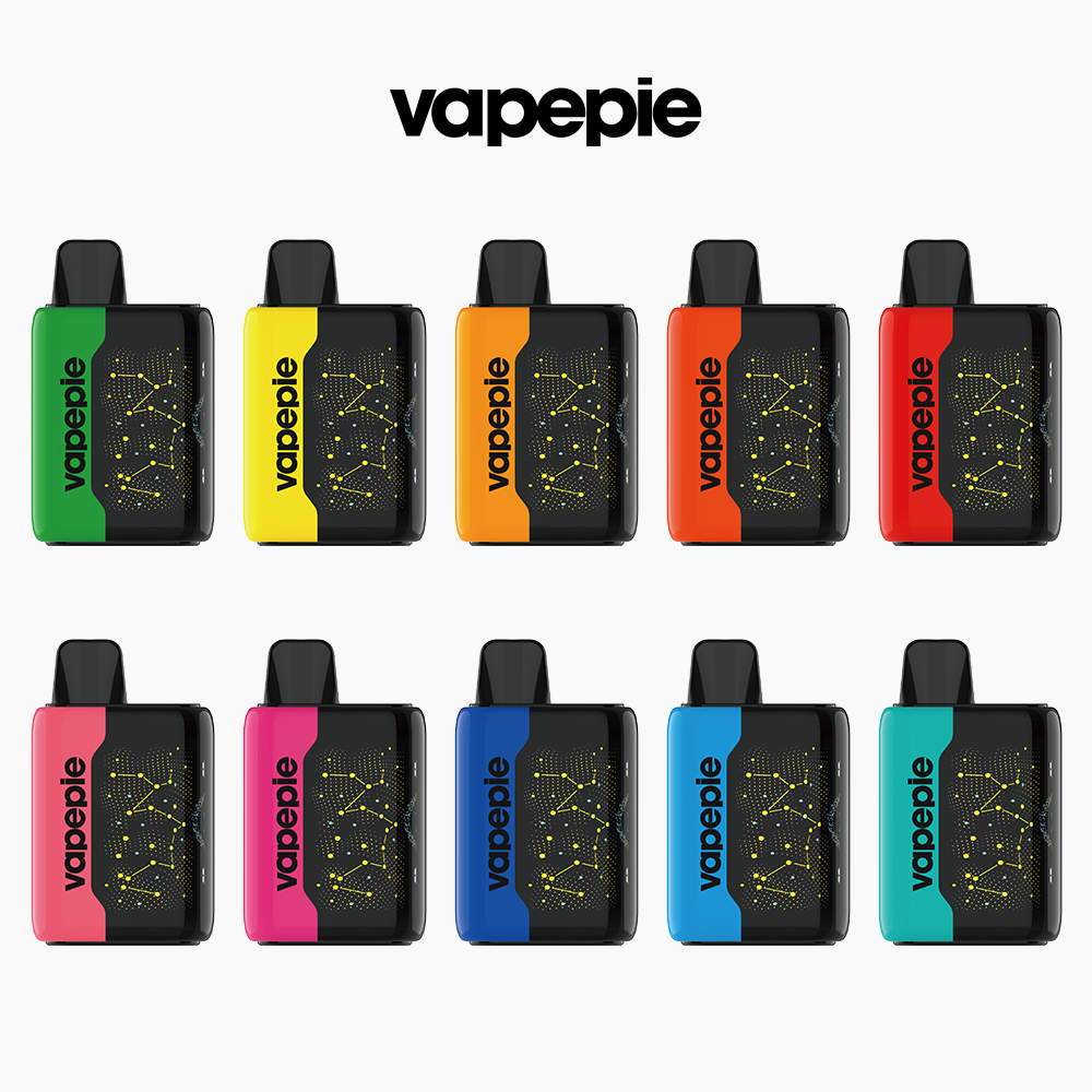 🔥The latest on the new 5 flavors! Try different flavors!🔥Vapepie 25000 Puffs - Star Sky Curved Screen