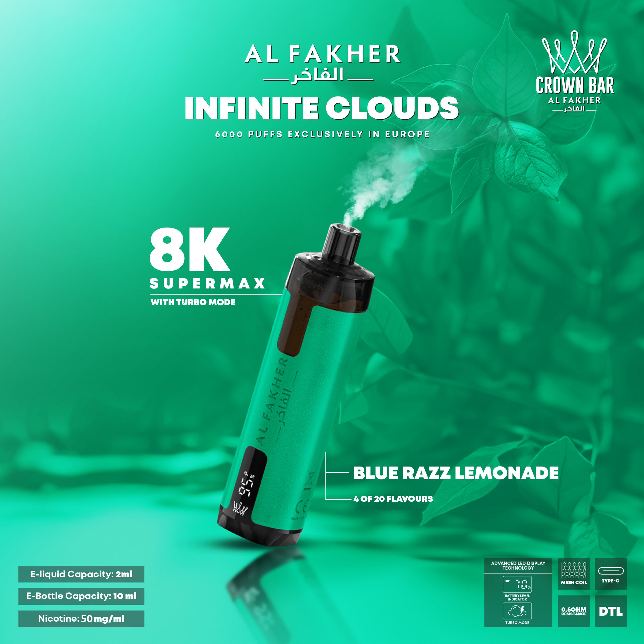 ALFAKHER 8000 PUFFS