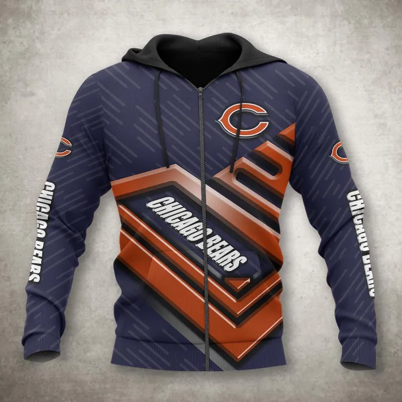 CHICAGO BEARS 3D HOODIE DK4377