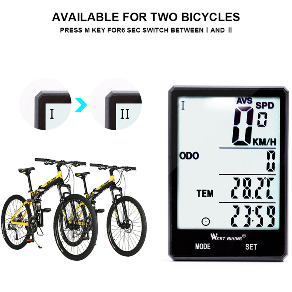 Higomore™ Bicycle Odometer Stopwatch Speedometer