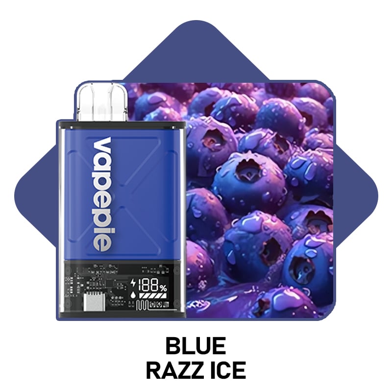 Blue Razz Ice & VAPEPIE Ultra 12000 PUFFS