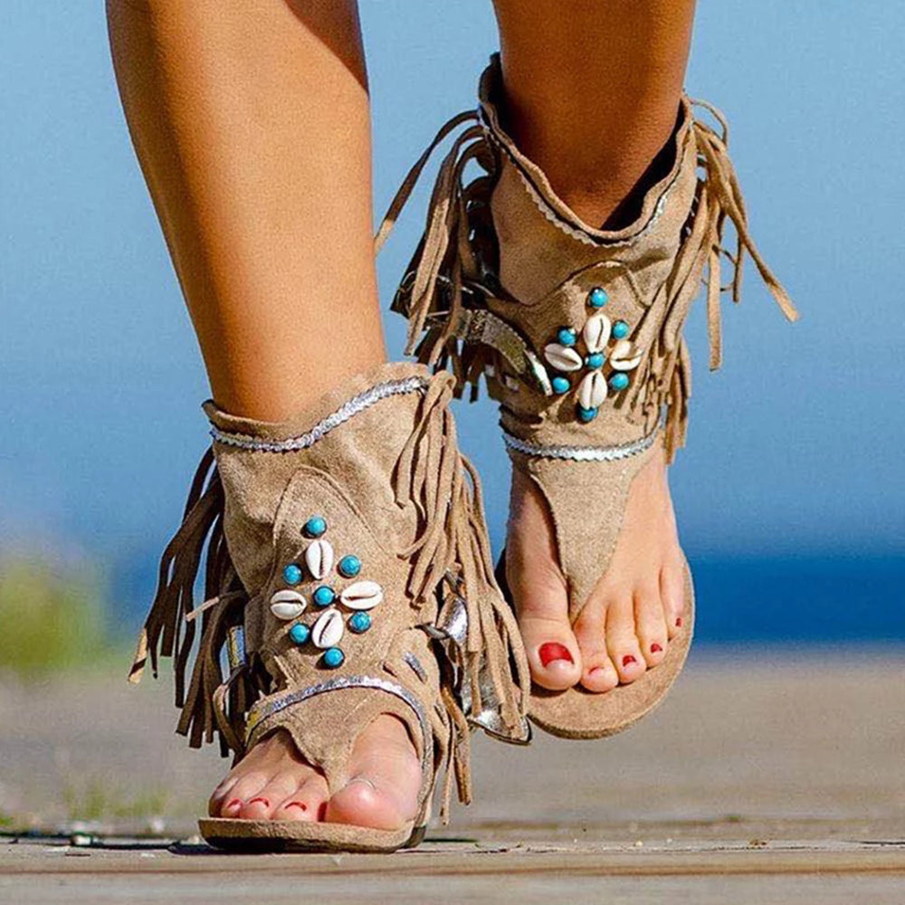 Castillotigo™ Nuevas sandalias de borlas de estilo étnico de verano