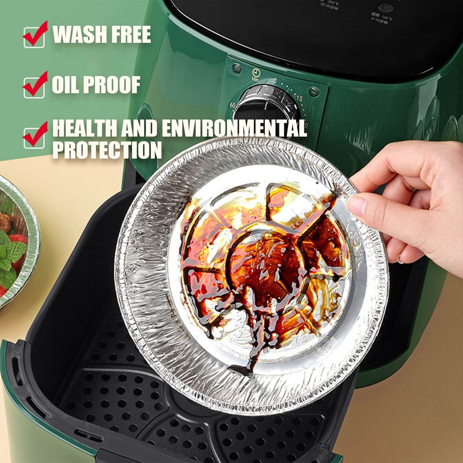 🔥Clearance Sale 70% Off - Air Fryer Eco-friendly Tin Tray (Reusable)