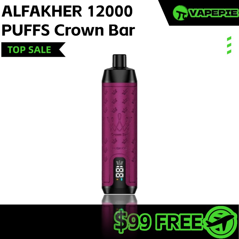 AlFAKHER 12000 PUFFS Crown Bar