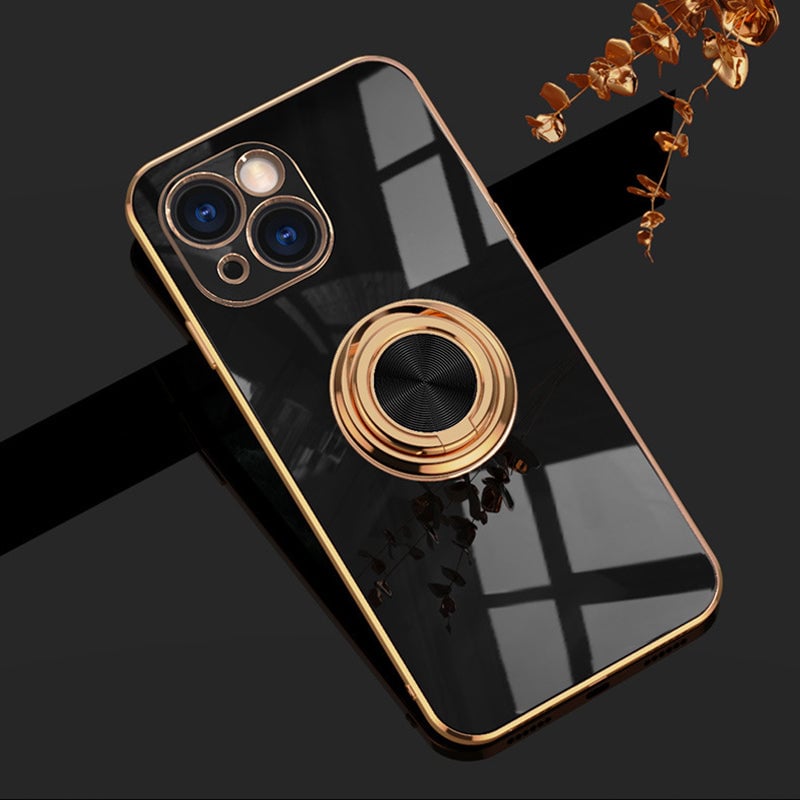 Plated Case with Ring For iPhone