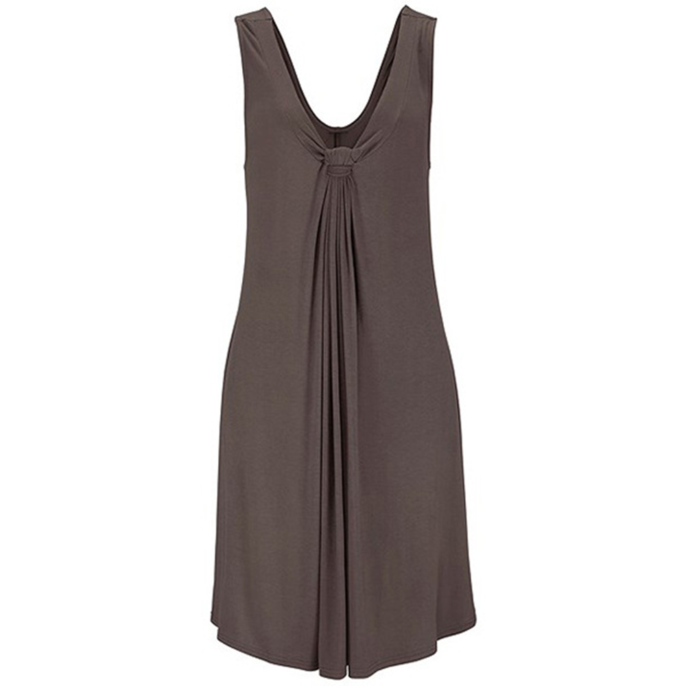 Castillotigo™ Vestido torcido sexy con cuello en V de color sólido nuevo de verano