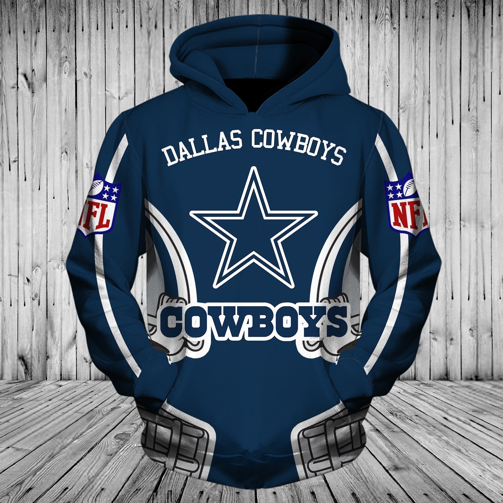 COWBOYS 3D HOODIE 15