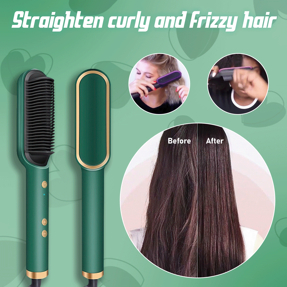 💖Mother's Day Promotion 60% Off - Negative Ion Hair Straightener Styling Comb