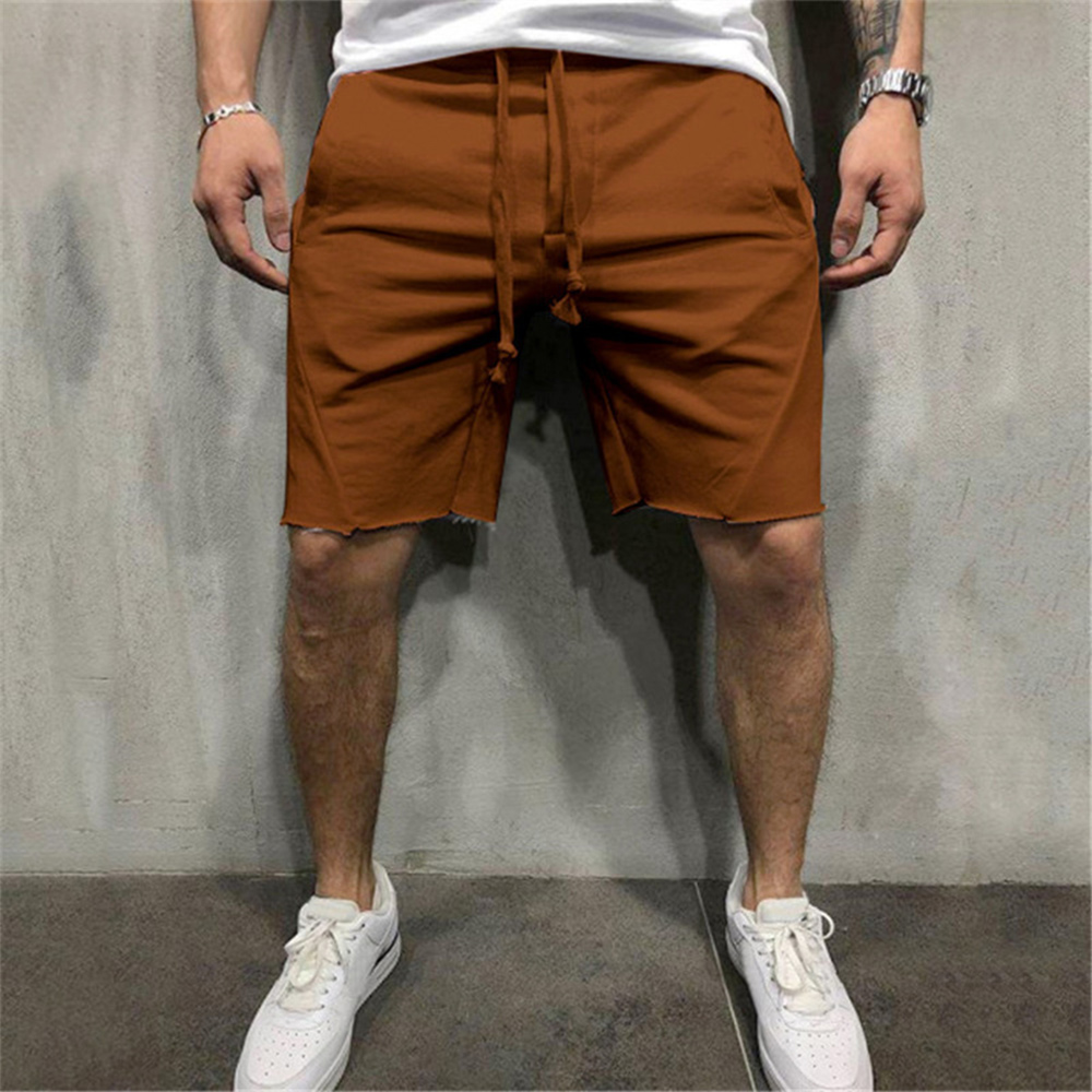 Castillotigo™ Pantalones cortos deportivos casuales delgados de color sólido para hombres europeos y americanos