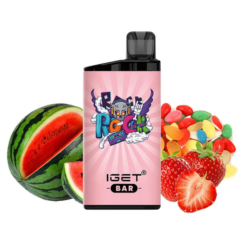Strawberry Watermelon Hard Candy Flavor Vape IGET Bar 3500 Puffs