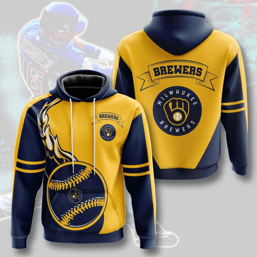 MILWAUKEE BREWERS 3D HOODIES MB001