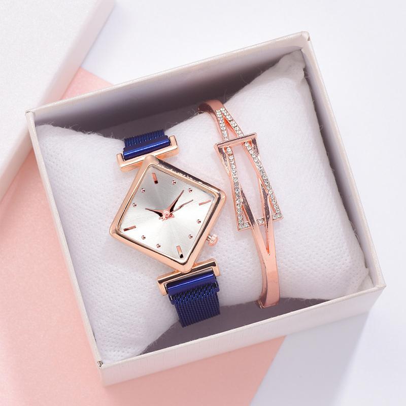 Higolot™ Diamond Watch & Bracelet Set