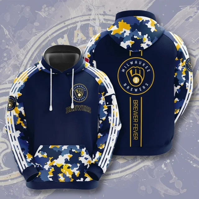 MILWAUKEE BREWERS 3D HOODIES MB004