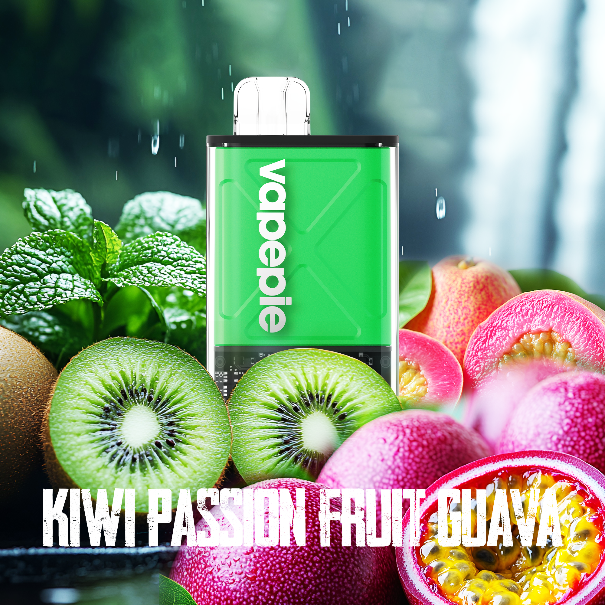 Kiwi Passion Fruit Guava&VAPEPIE Ultra 12000 PUFFS