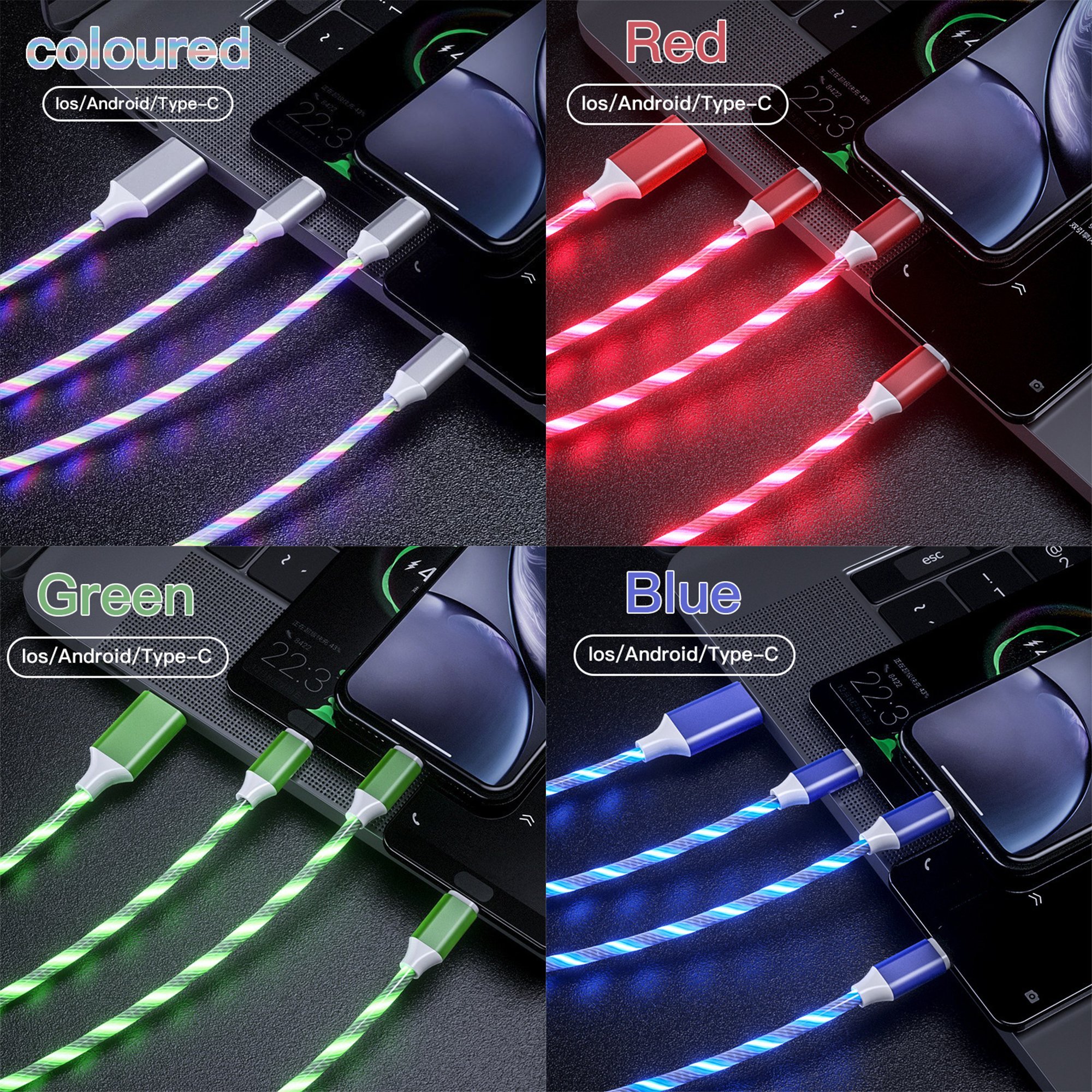 3-In-1 LED Light-Emitting Charging Cable🎁Get it for free with any order that includes Vapepie🎁