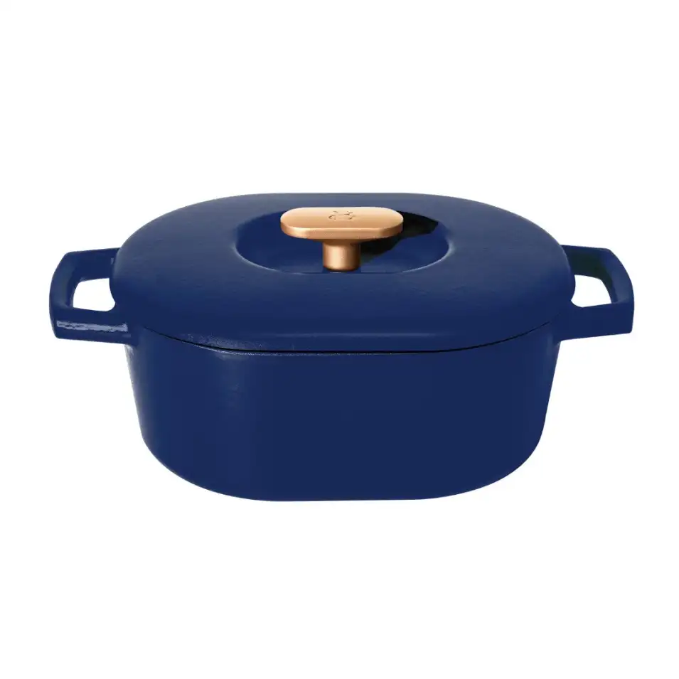 Enamel Dutch Oven, Blueberry Pie by Drew Barrymore Clearance Warehouse EU