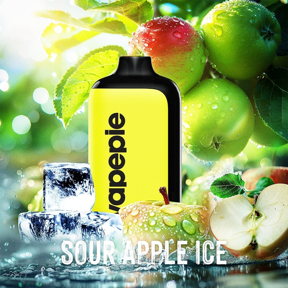 SOUR APPLE ICE & Vapepie AG 15000 PUFFS