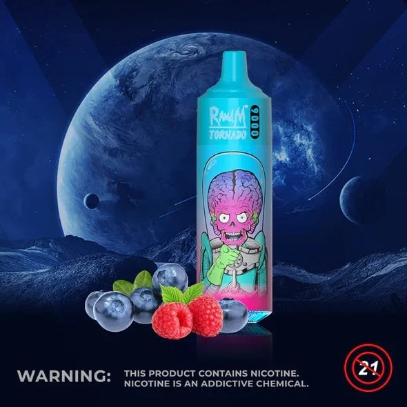 Strawberry Raspberry Cherry Ice & RM 9000 Puffs Series Gerät Tornado