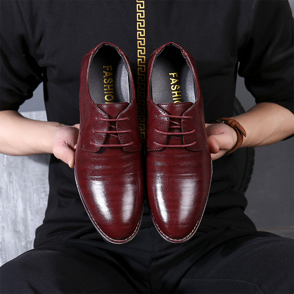 Castillotigo™ Otoño e invierno, nuevos zapatos informales con cordones de color sólido de estilo británico