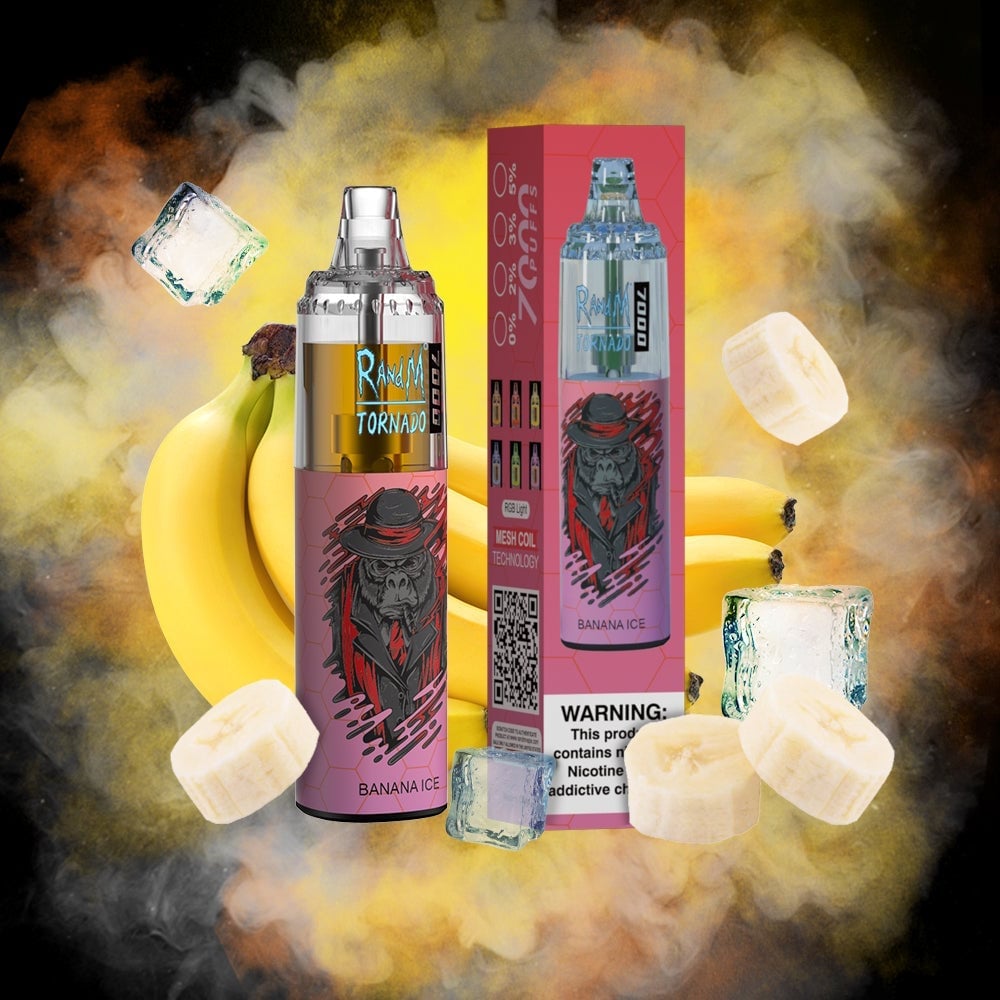 RM TORNADO 7000 AIRFLOW CONTROL SERIES  VAPE DEVICE [BANANA ICE]