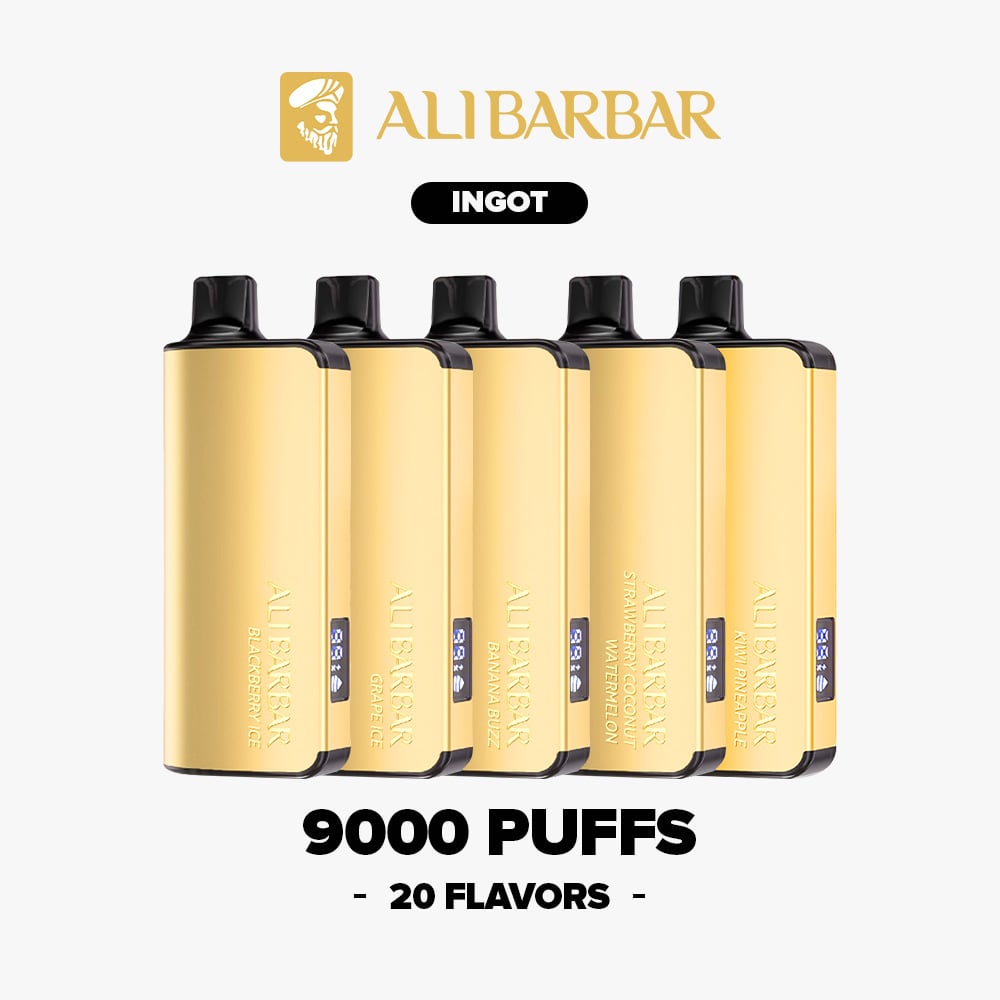 ALIBARBAR INGOT 9000 PUFFS【Exclusive AUS Melbourne Warehouse Deals】
