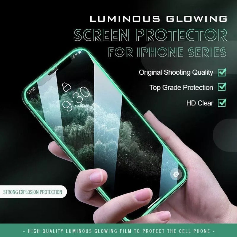 Luminous Glowing Tempered Glass Screen Protector for iPhone