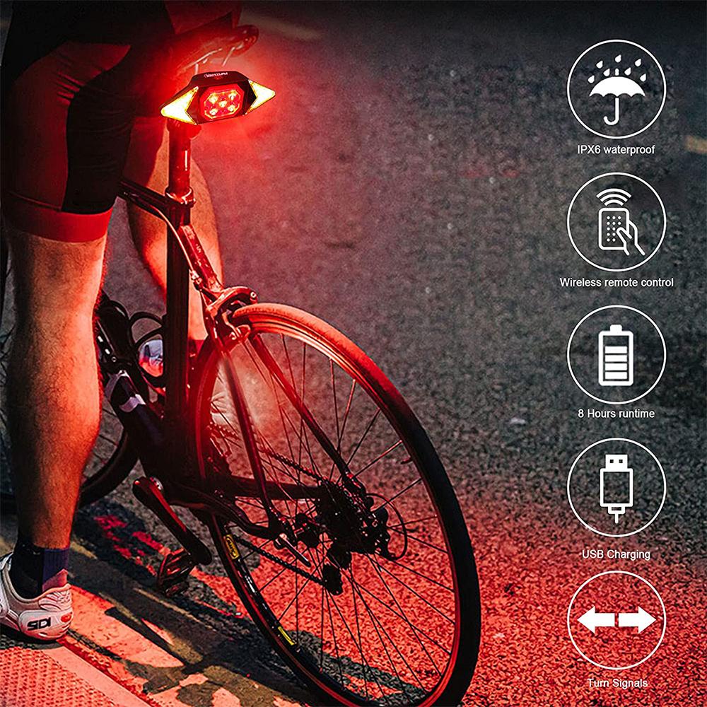 Higomore™ Wireless Remote Control Bicycle Steering Tail Light