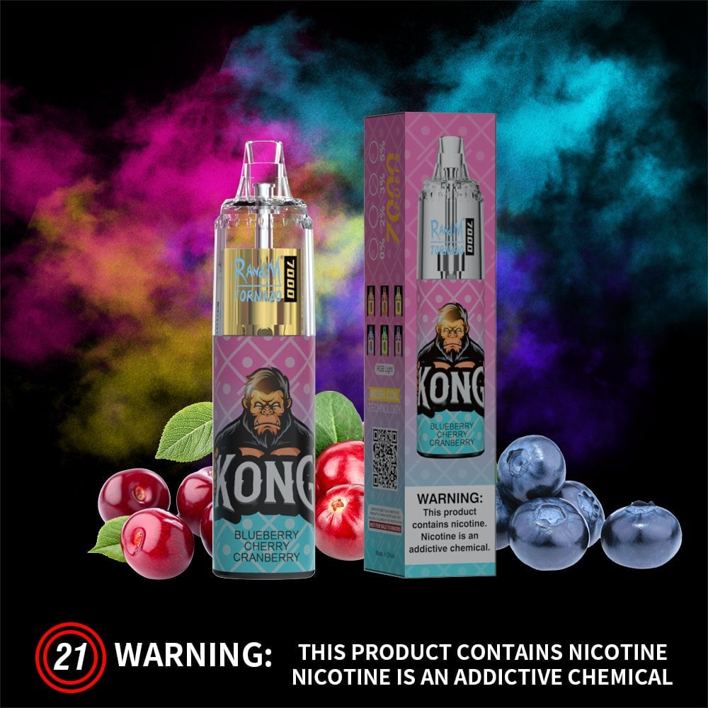 RM TORNADO 7000 AIRFLOW CONTROL SERIES  VAPE DEVICE [Blueberry Cherry Cranberry]