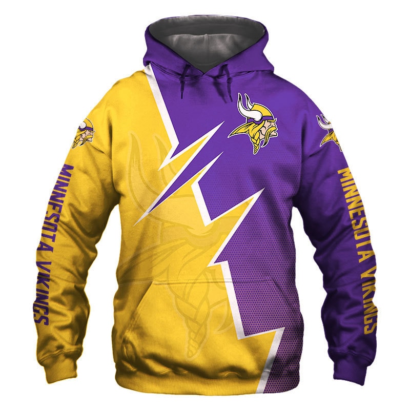 MINNESOTA VIKINGS 3D HOODIE MMVV009