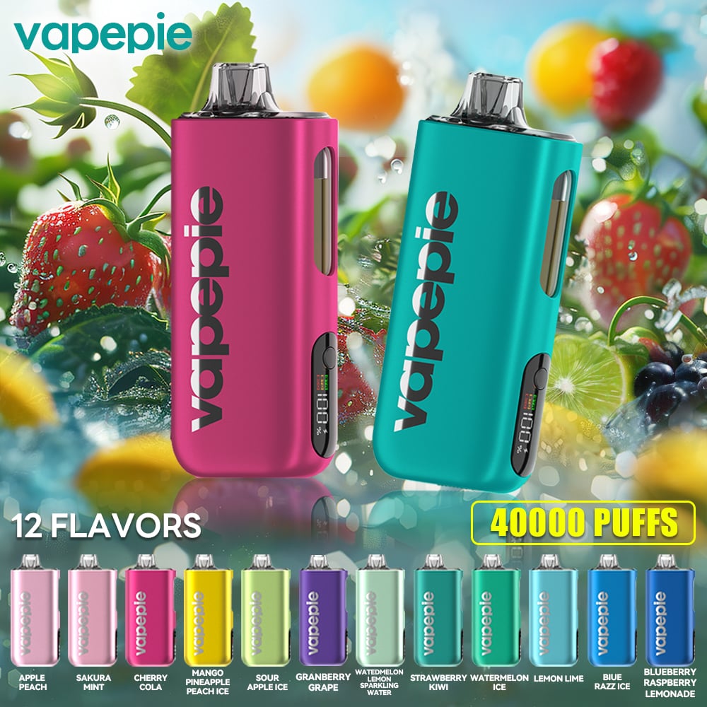 VAPEPIE Max 40000 PUFFS High-Capacity Vape 15 Awesome Flavors