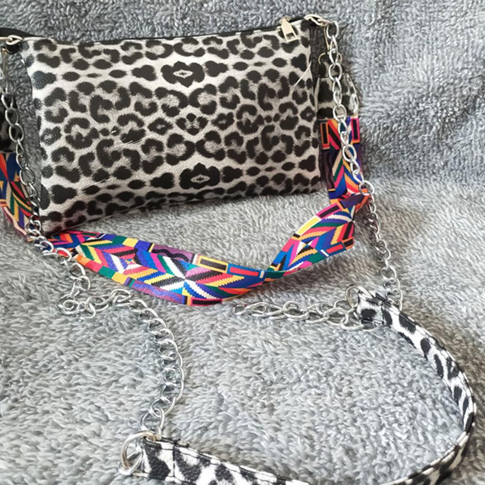 Higolot™ 2022 Summer New Ladies PU Leather Leopard Plaid Cross-Body Handbag