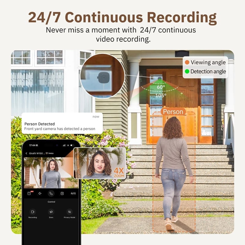 Upgraded WiFi Window Camera