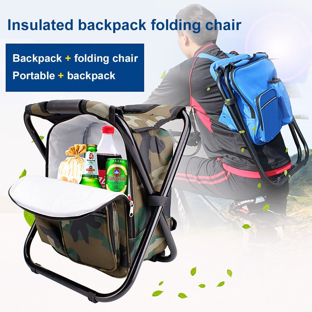 Higolot™ Insulated Backpack Folding Chair