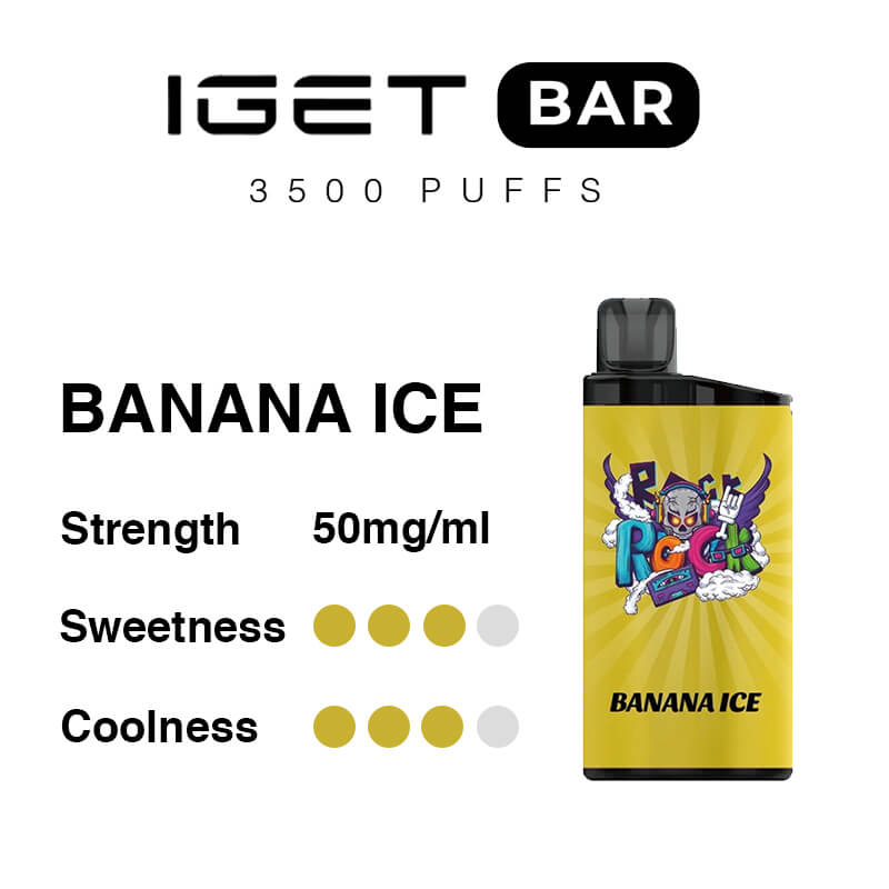 IGET Bar 3500 Puffs - Banana-Ice