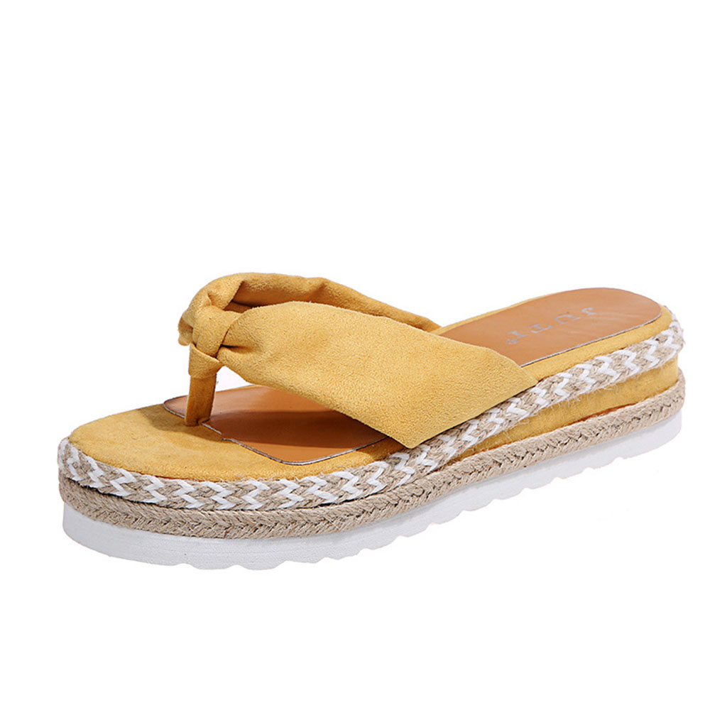 Castillotigo™ Chanclas con plataforma de paja