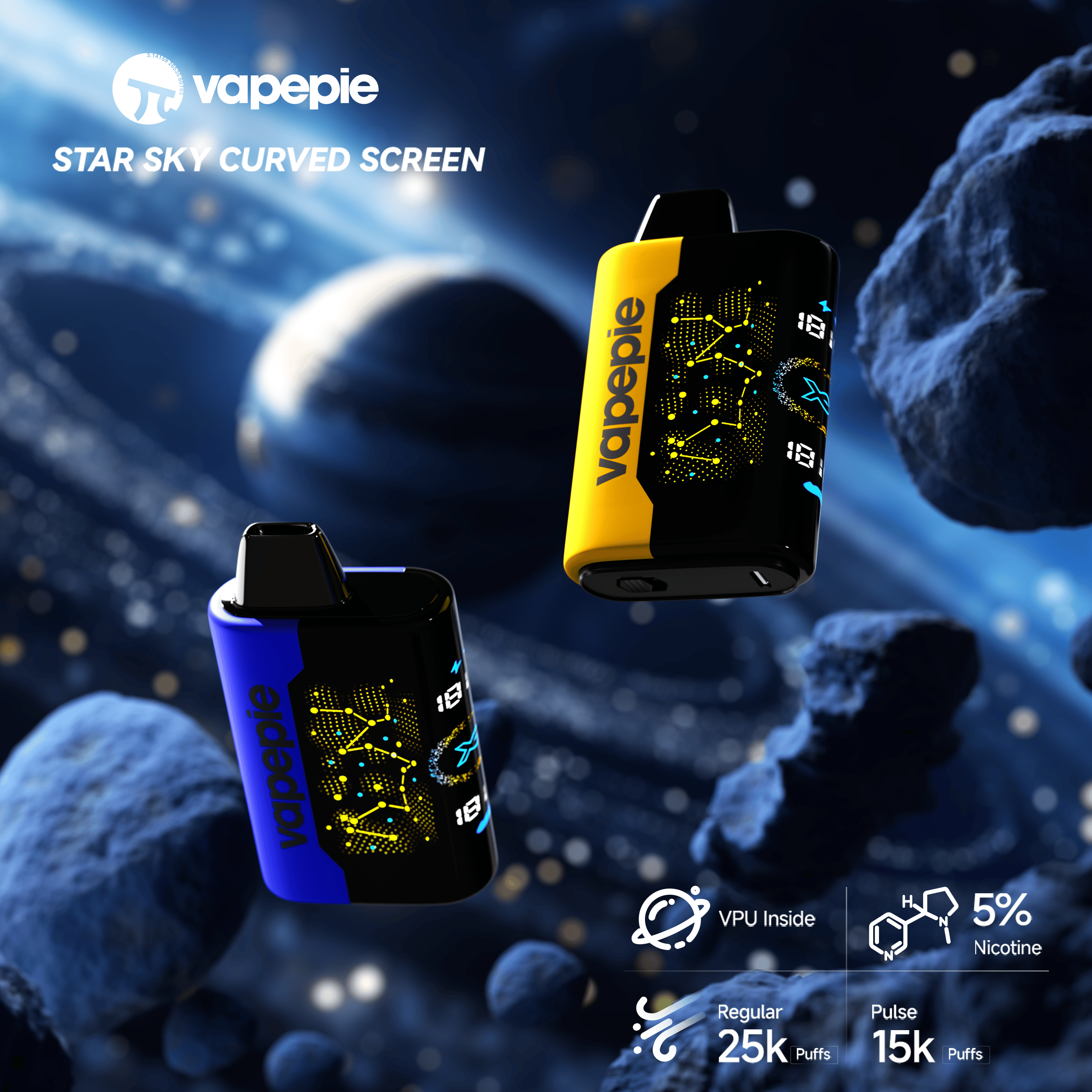✨3PCS Value Pack✨VAPEPIE 25000 PUFFS  - 10 Flavors
