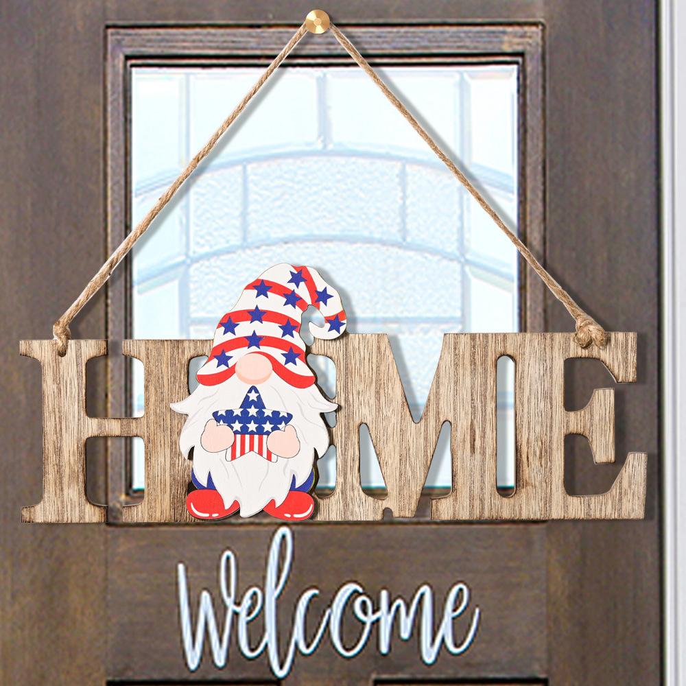 Higomore™ Interchangeable Faceless Gnome Front Door Welcome Sign