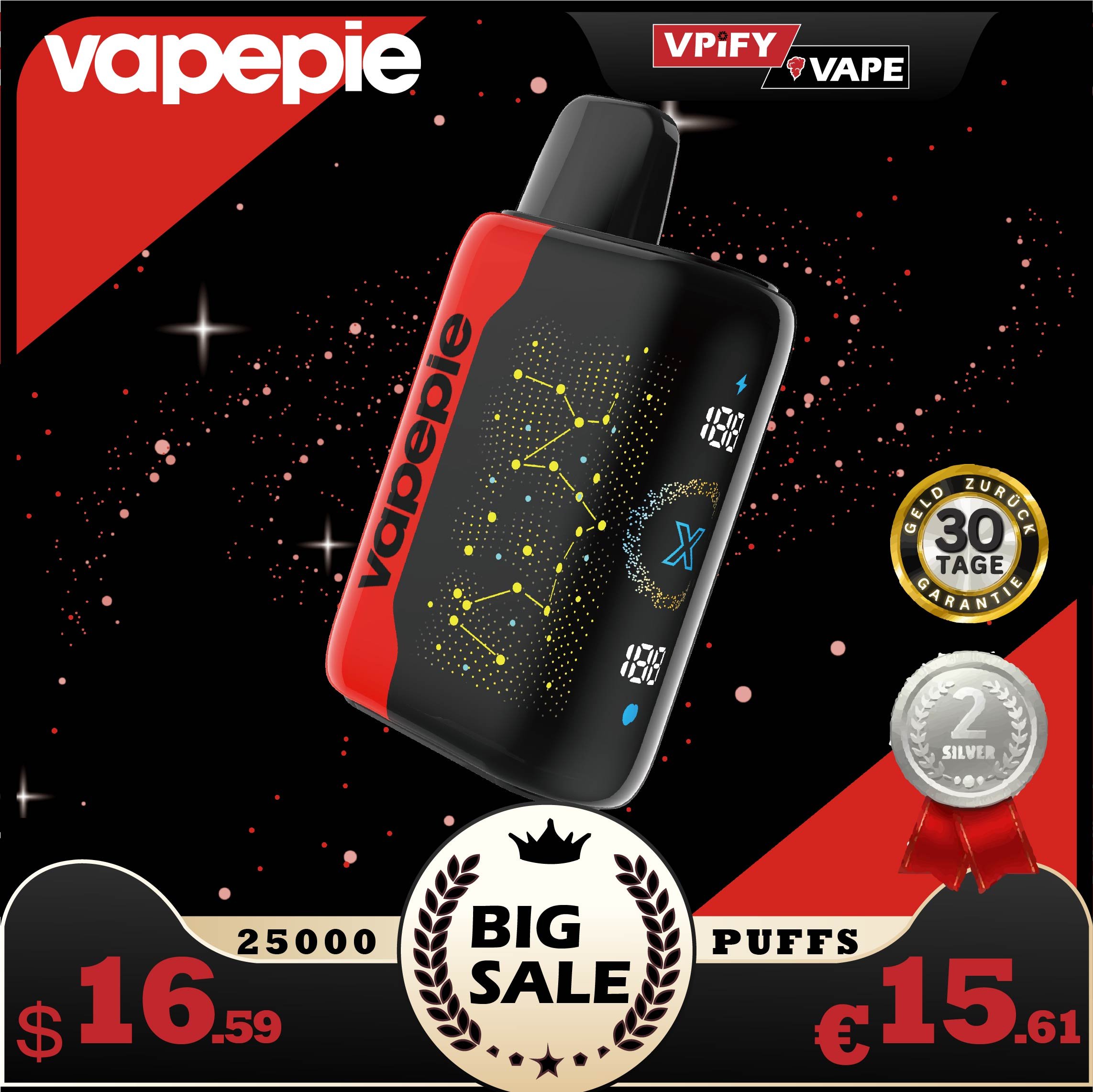 Vapepie 25000 Puffs - WATERMELON ICE