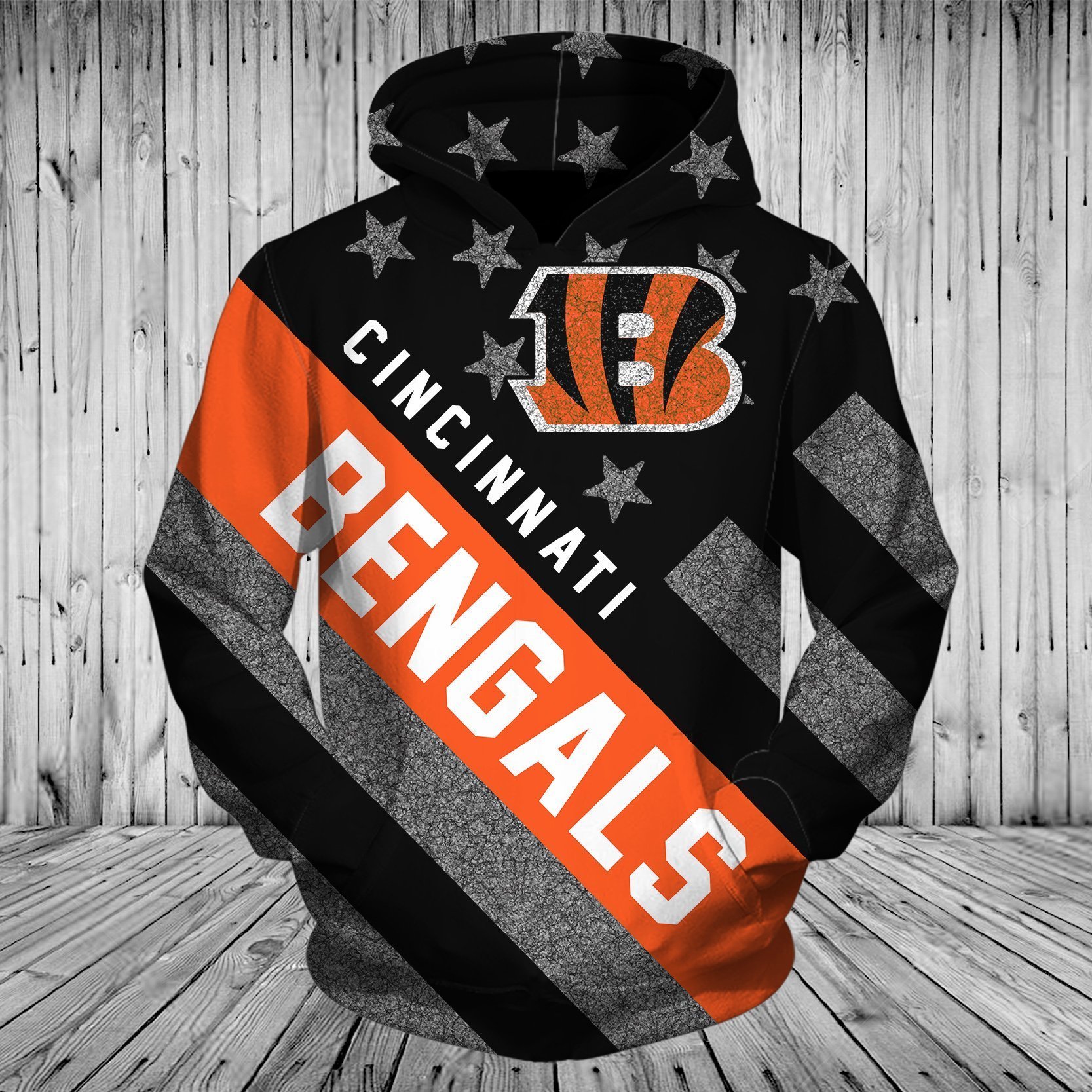 BENGALS 3D HOODIE FLAG53