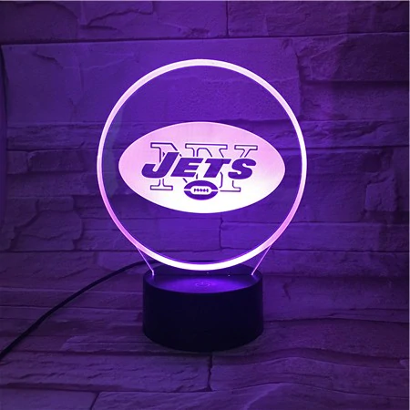 NEW YORK JETS 3D LED LIGHT LAMP