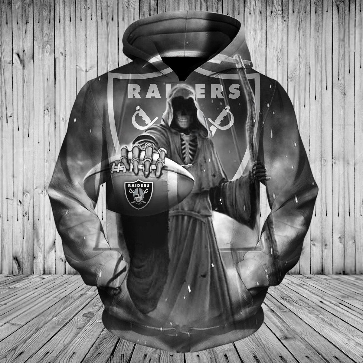 RAIDERS 3D HOODIE SKULL 5