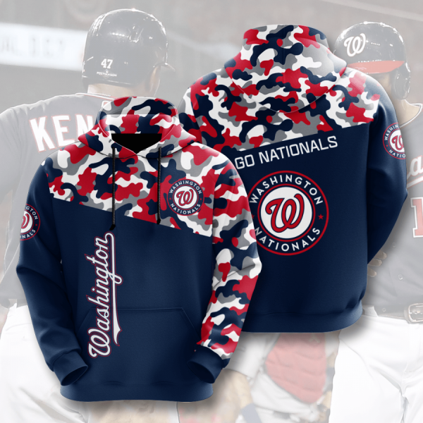 WASHINGTON NATIONALS 3D HOODIES WN004