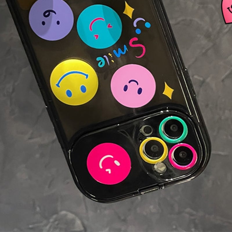 Smiley Mirror Holder Case For iphone