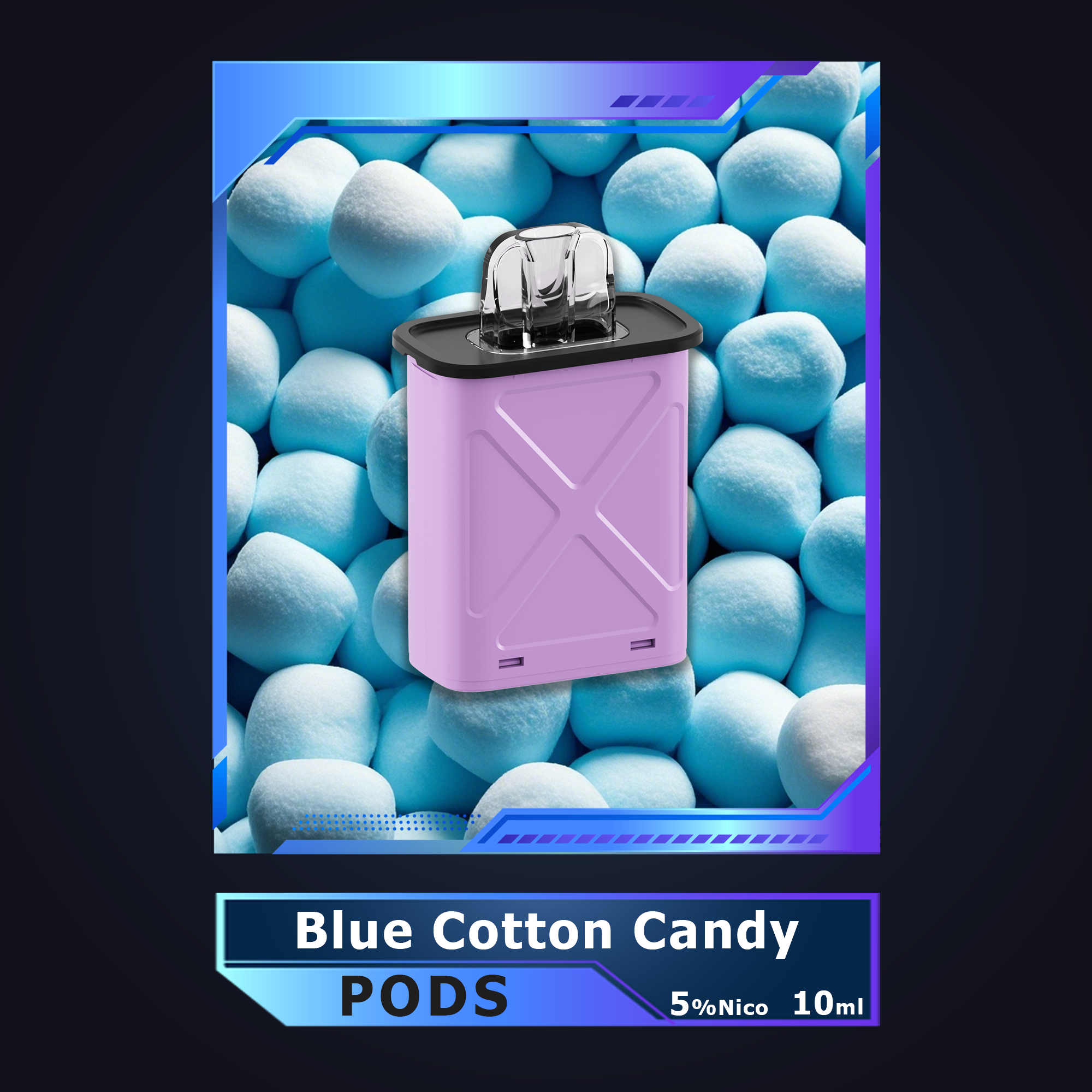 【Pod】Blue Cotton Candy