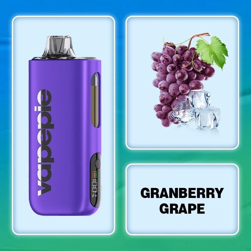 CRANBERRY GRAPE&VAPEPIE Max 40000 PUFFS