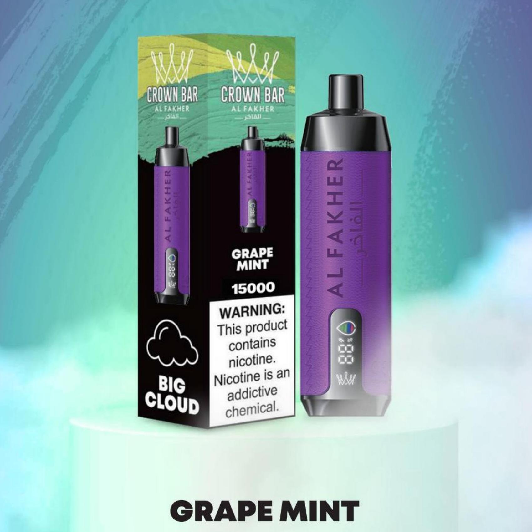 BERRY MINT & AL FAKHER 15000 Puffs with Integrated Hookah Soundwaves!