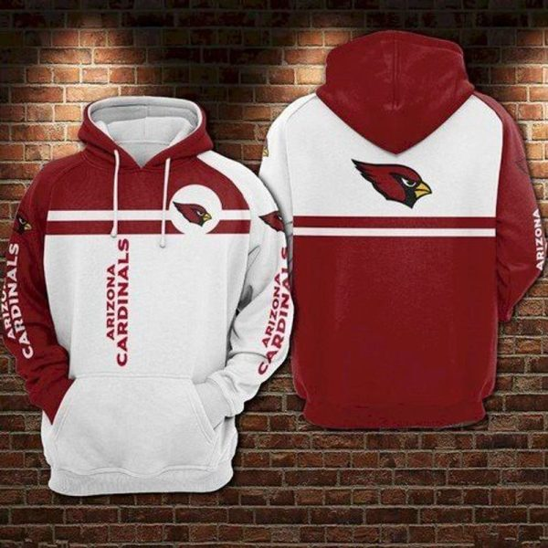 ARIZONA CARDINALS 3D HOODIE SKULL 113