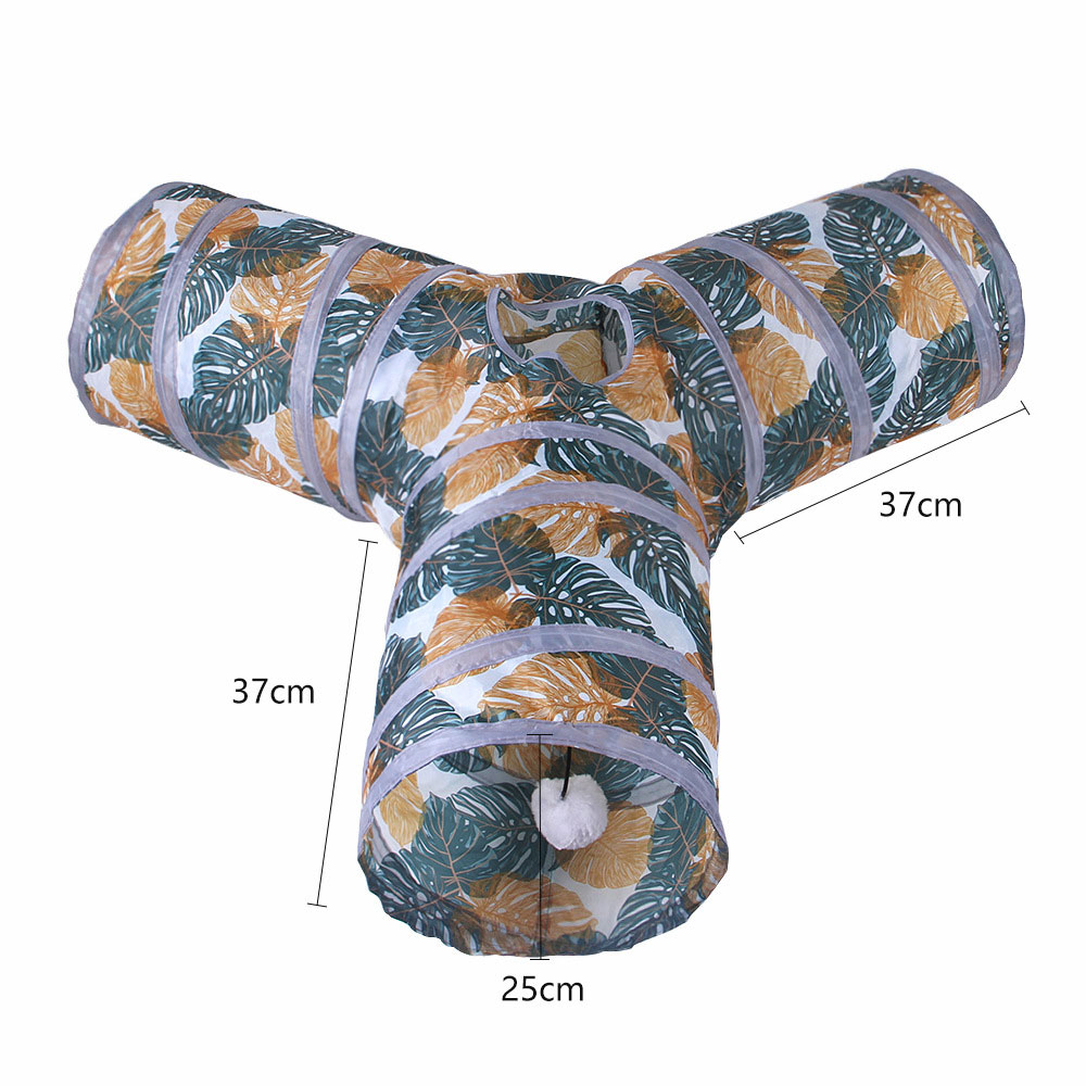 Higolot™ Foldable Pet Supplies Cat Print Tunnel