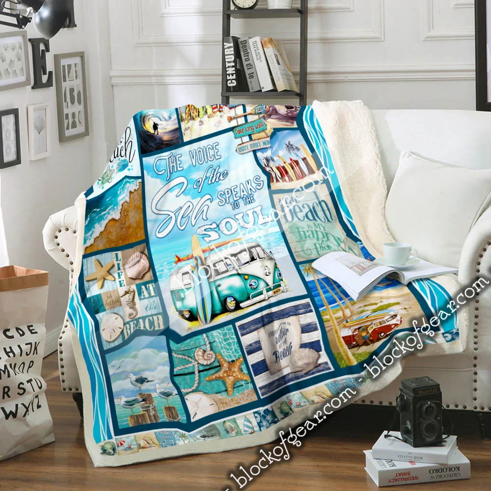 Life Is Better At The Beach Sofa Throw Blanket